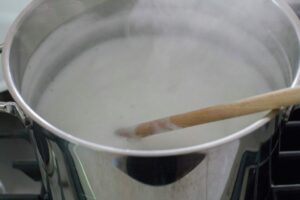 Boiling milk