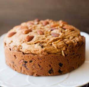 Christmas Dulce de leche Cake or Chilean Pan de Pascua or fruitcake