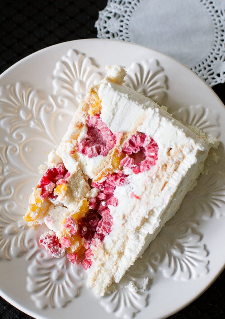 Raspberry Meringue Cake