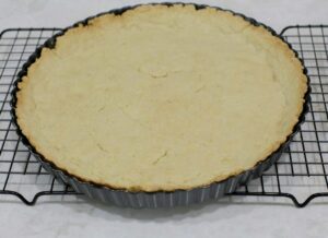 Baked tart dough