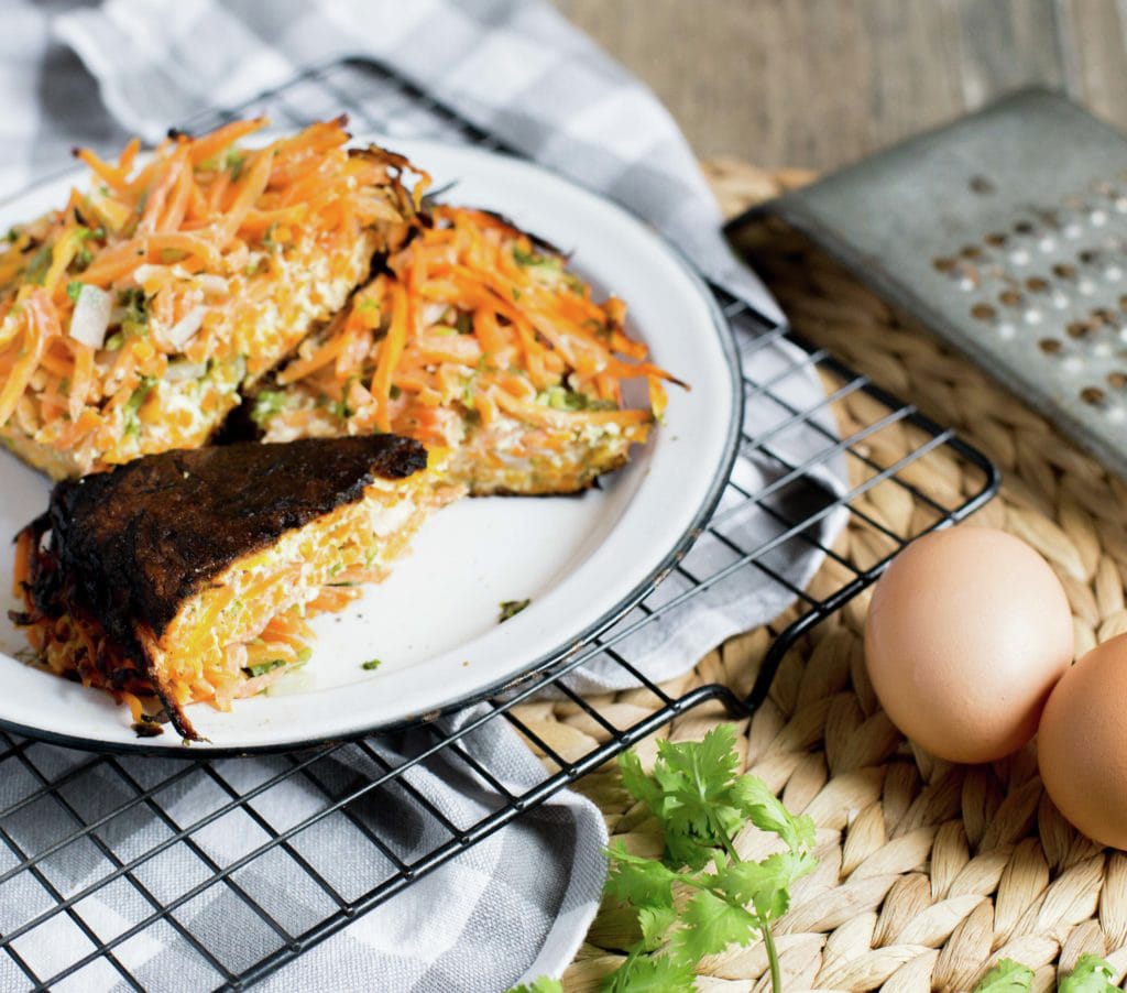 Tortilla de Zanahoria, receta chilena