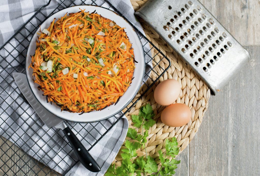 Chilean Carrot Frittata, Tortilla de Zanahoria