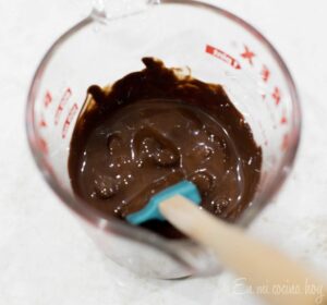 Melted chocolate