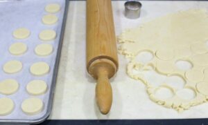 rolled and cut alfajores