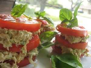 Tomatoes Stuffed with Smoked Salmon or Tuna