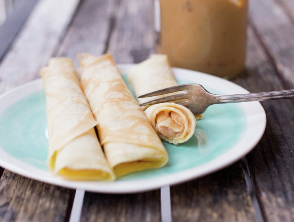 Panqueques con Dulce de leche