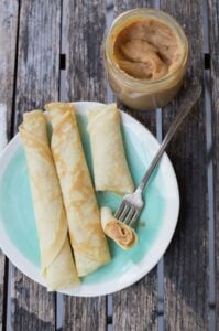 Chilean crepes with Dulce de Leche