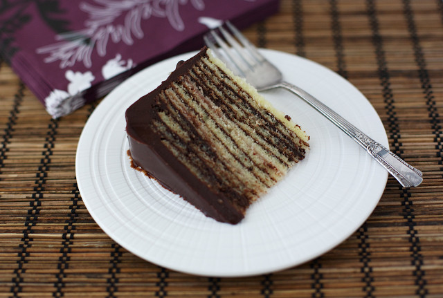 Thin Layer Raspberry Truffle Cake