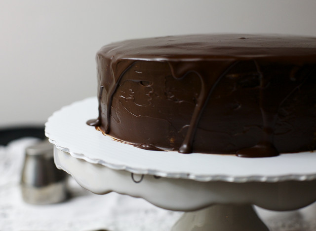 Thin Layer Chocolate Truffle Cake