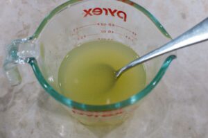 dissolved gelatine