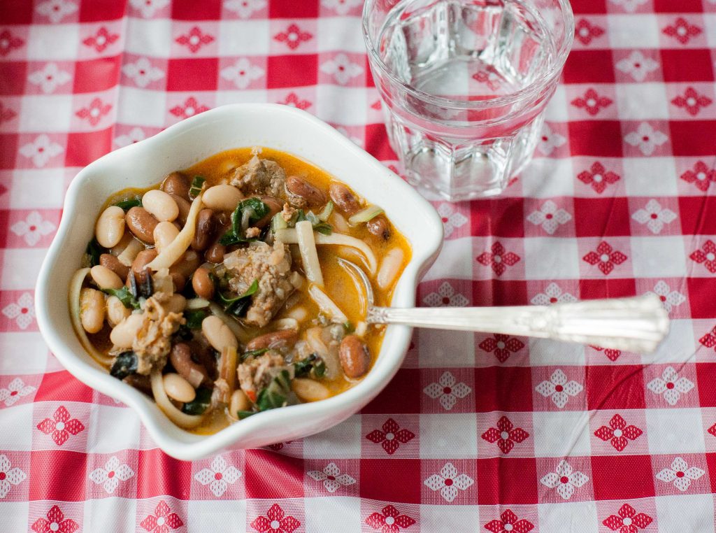 Winter Bean soup, Chilean style