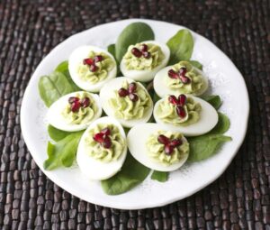 Avocado deviled eggs