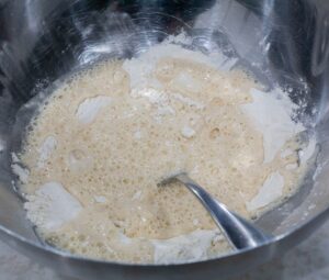 flour with beer