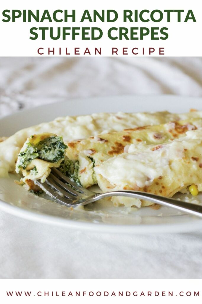 Spinach and Ricotta Stuffed Crepes