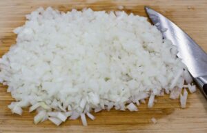 Finely chopped onion