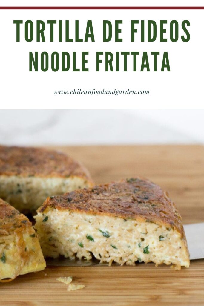 Pin for Tortilla de Fideos Chilean Noodle Frittata