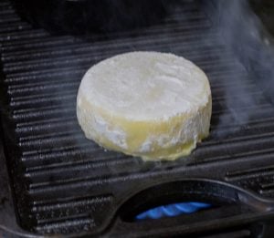 Cooking the provolone