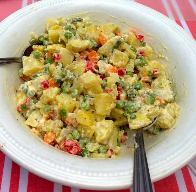 Ensalada Rusa Potato Salad - Pilar's Chilean Food & Garden