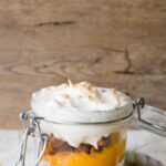 Dulce de Leche Meringue Peach