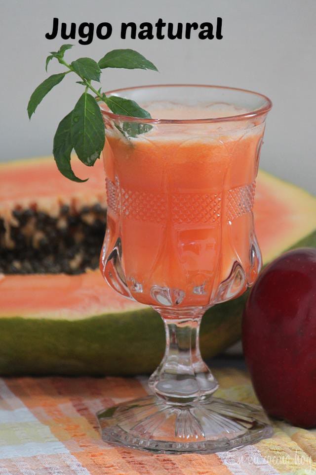 Papaya and Apple Juice