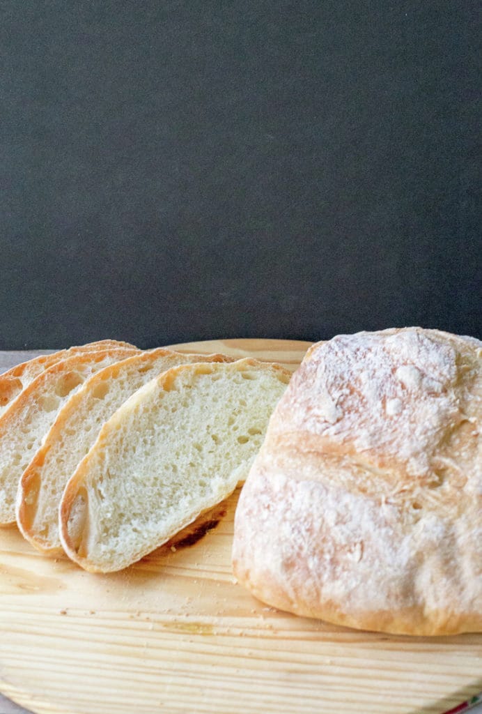 No-knead country bread