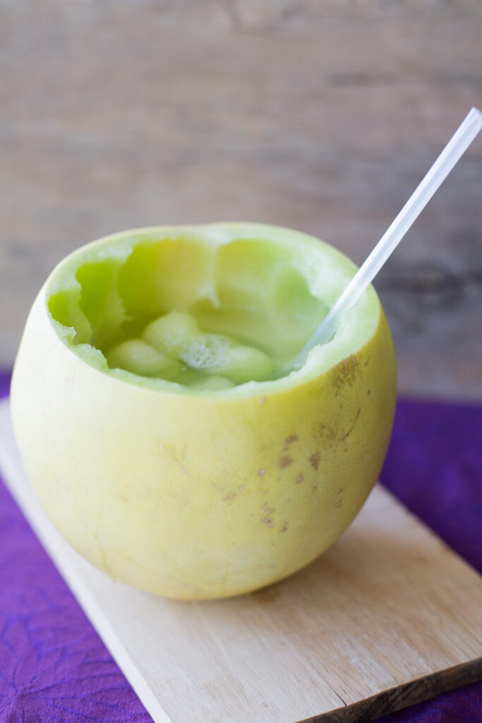 Melon con Vino Chilean Honeydew Cocktail Pilar's Chilean Food & Garden