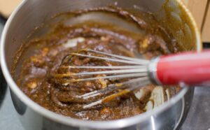 adding walnut to the filling