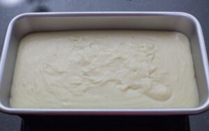 Semolina pudding on a mold.