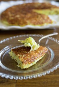 Tortilla de zapallitos italianos