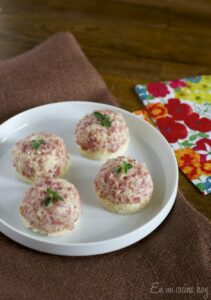 Salami Cheese Spread for sandwiches or canapés