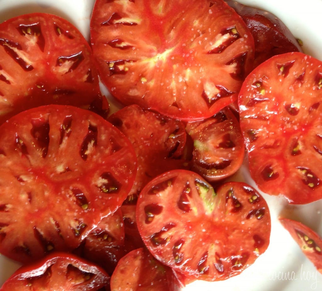 Chilean Salad: Tomatoes and onions