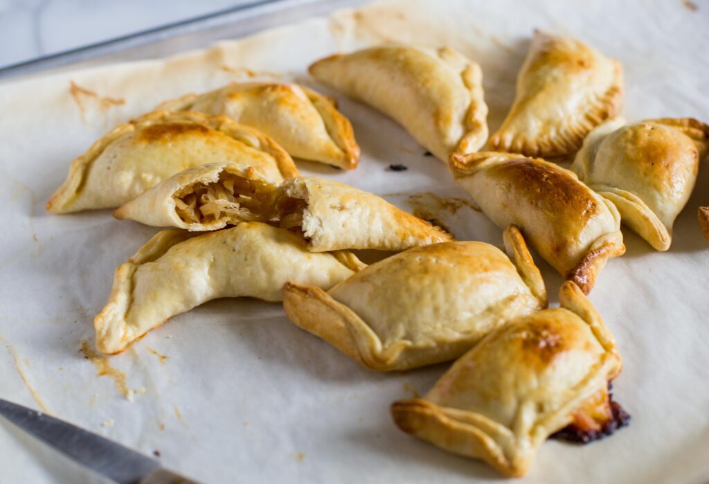 Chilean Pequenes or Onion Empanadas