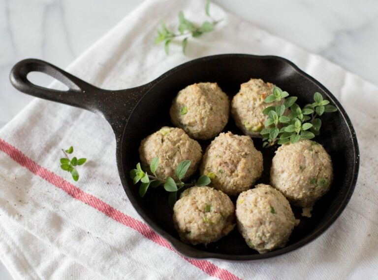 Pork Quinoa Meatballs