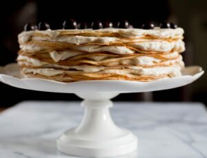 Coffee Mille Crepe Cake