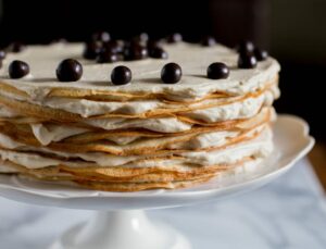 Coffee Mille Crepe Cake