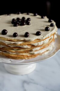 Coffee Mille Crepe Cake