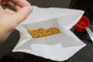 Paperbag with corn