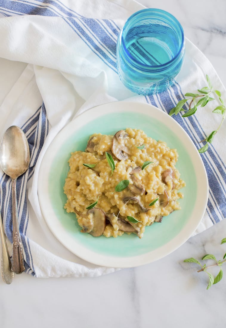 Risotto de champiñones fácil