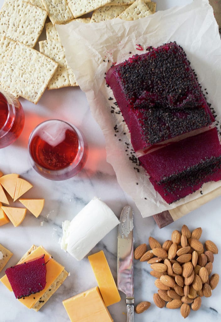 Beet Paste to serve with cheese and crackers
