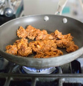 Chorizo on a pan