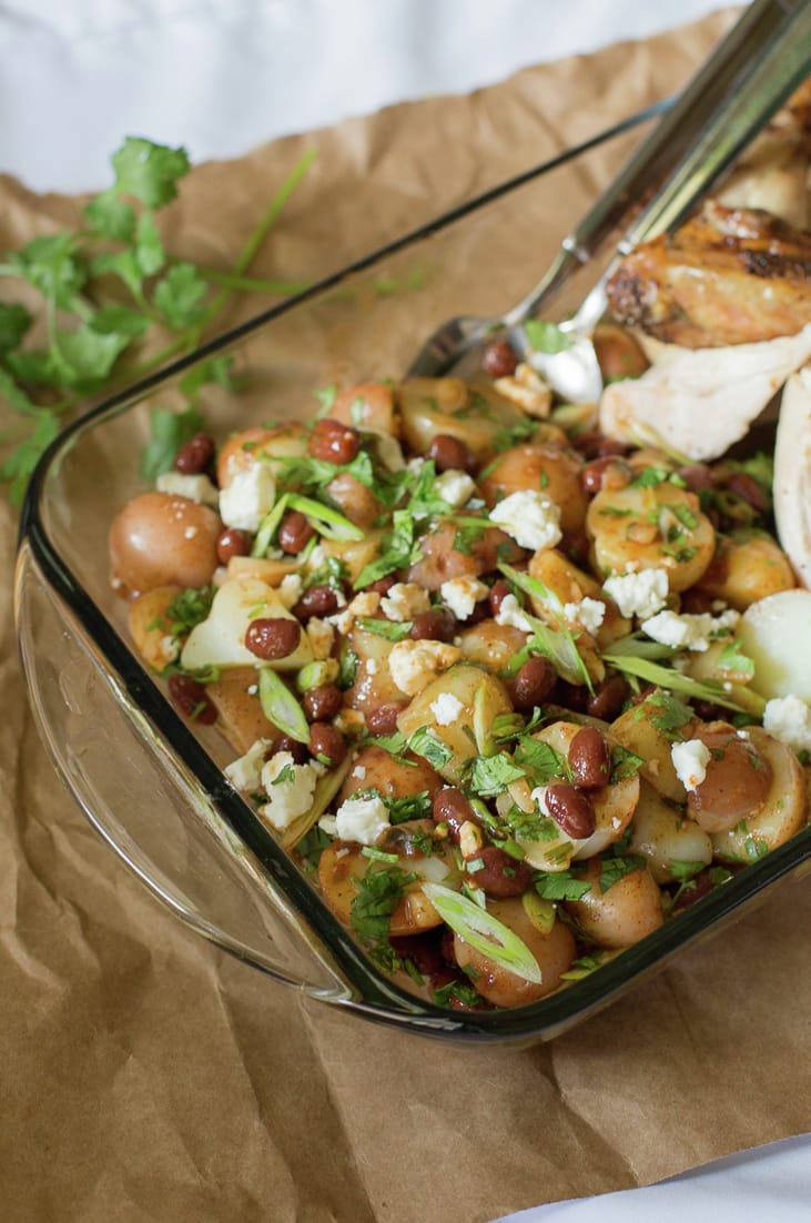 Spicy Bean Potato Salad