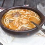 Chilean Winter Bean Soup or Porotos Con Riendas