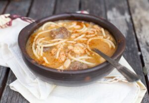 Chilean Winter Bean Soup or Porotos Con Riendas