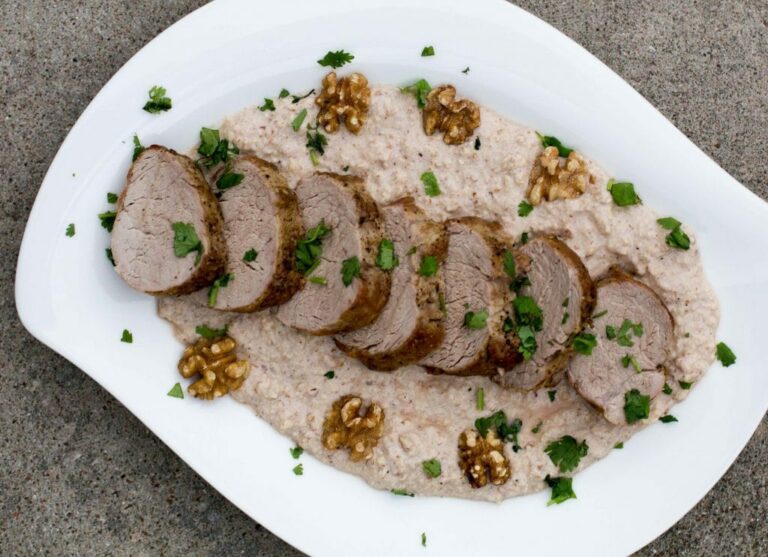 Cerdo Nogado Pork Tenderloin in a Walnut Sauce