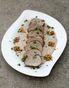 Cerdo Nogado Chilean Pork Tenderloin in Walnut Sauce