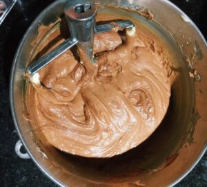 Batter for chocolate fruit cake