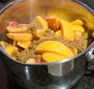 Peach compote