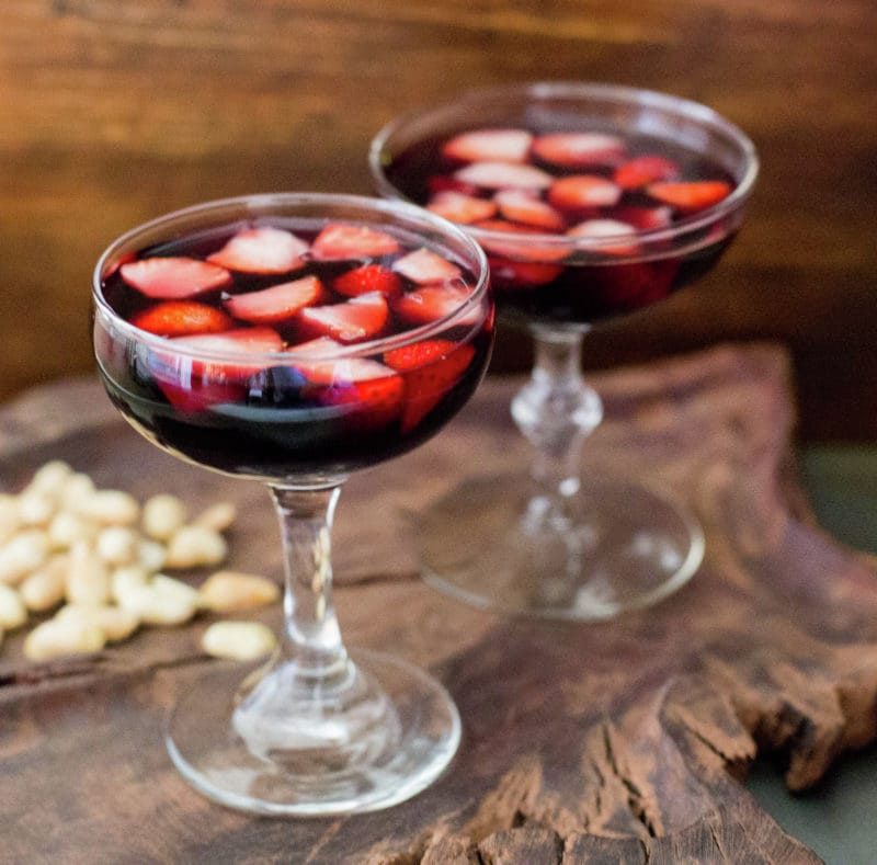 Strawberry Red Wine Punch
