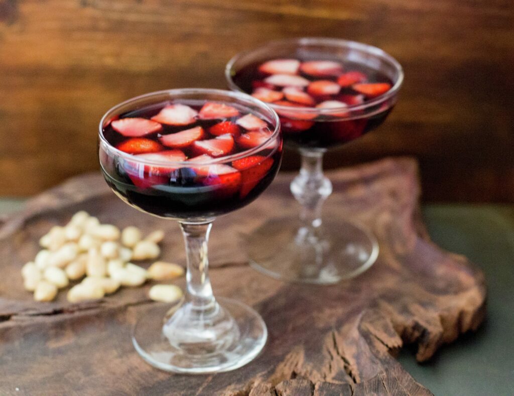 Strawberry Red Wine Punch