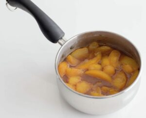 Cooked peaches
